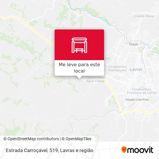 Estrada Carroçável, 519 mapa