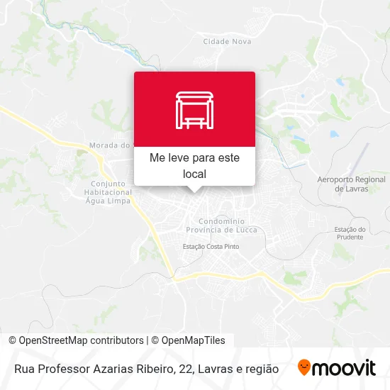 Rua Professor Azarias Ribeiro, 22 mapa