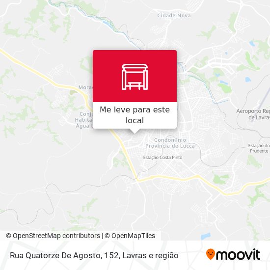 Rua Quatorze De Agosto, 152 mapa