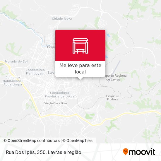 Rua Dos Ipês, 350 mapa