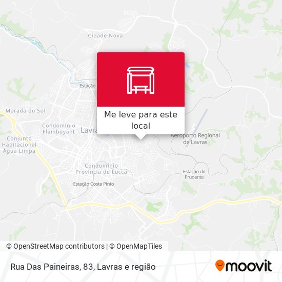 Rua Das Paineiras, 83 mapa