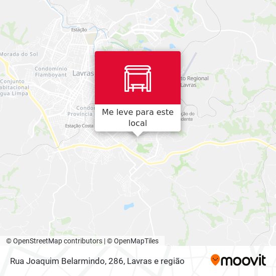 Rua Joaquim Belarmindo, 286 mapa