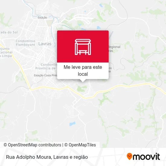 Rua Adolpho Moura mapa