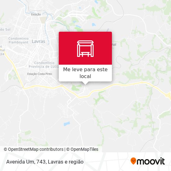 Avenida Um, 743 mapa