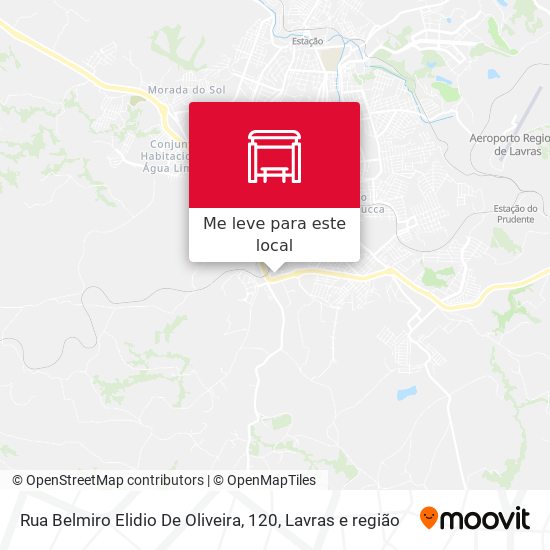Rua Belmiro Elidio De Oliveira, 120 mapa