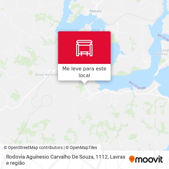 Rodovia Aguinesio Carvalho De Souza, 1112 mapa