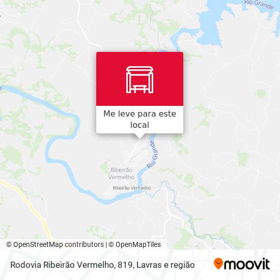 Rodovia Ribeirão Vermelho, 819 mapa
