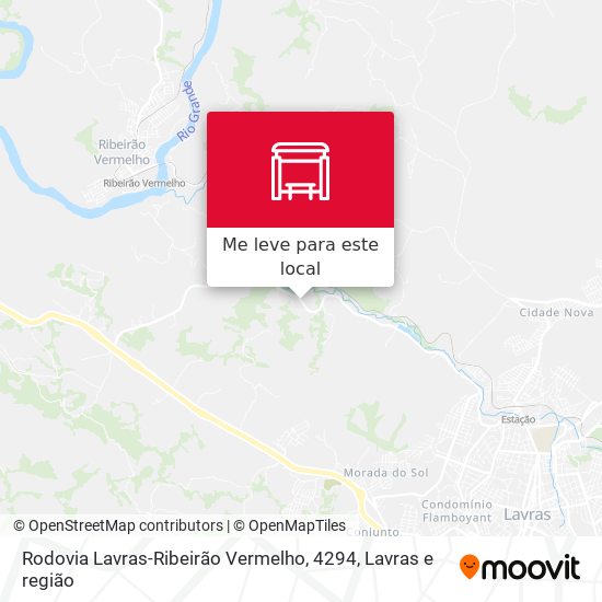 Rodovia Lavras-Ribeirão Vermelho, 4294 mapa
