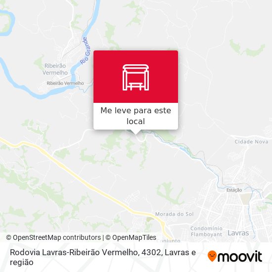 Rodovia Lavras-Ribeirão Vermelho, 4302 mapa