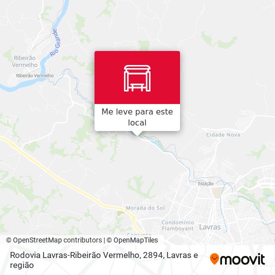 Rodovia Lavras-Ribeirão Vermelho, 2894 mapa