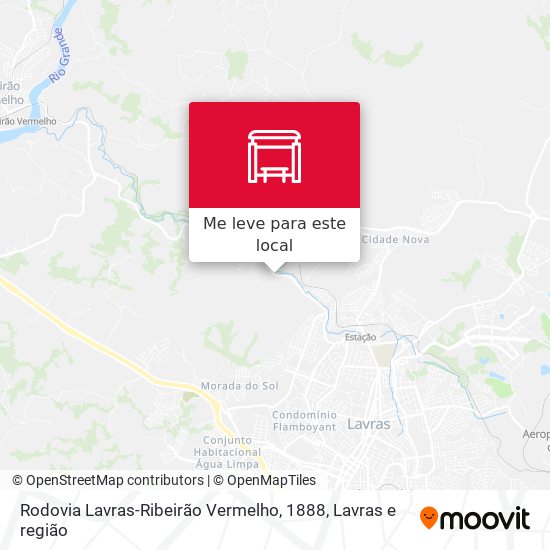 Rodovia Lavras-Ribeirão Vermelho, 1888 mapa