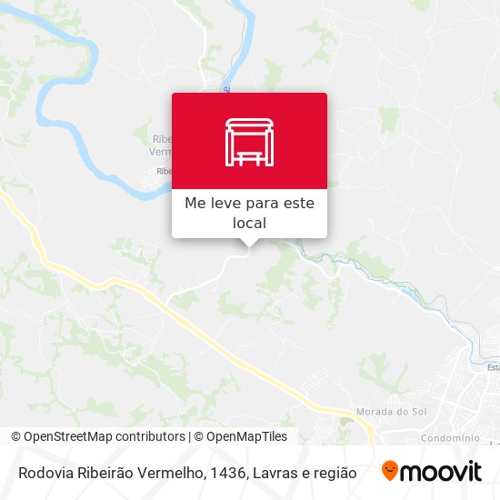 Rodovia Ribeirão Vermelho, 1436 mapa