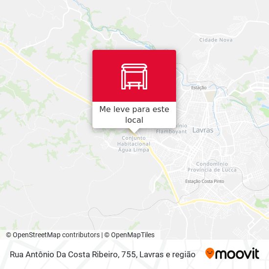 Rua Antônio Da Costa Ribeiro, 755 mapa