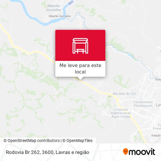 Rodovia Br 262, 3600 mapa
