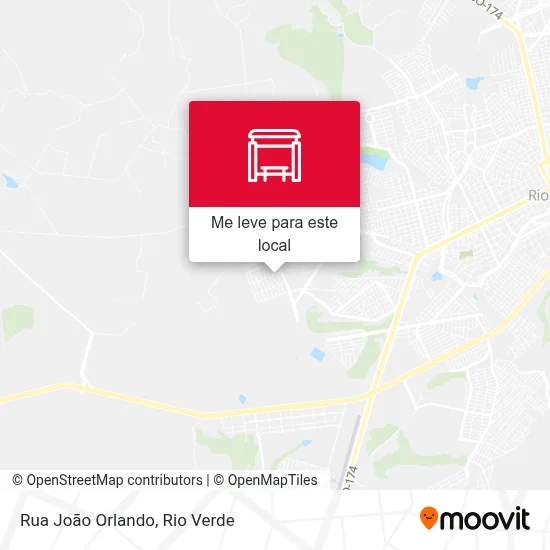 Rua João Orlando mapa