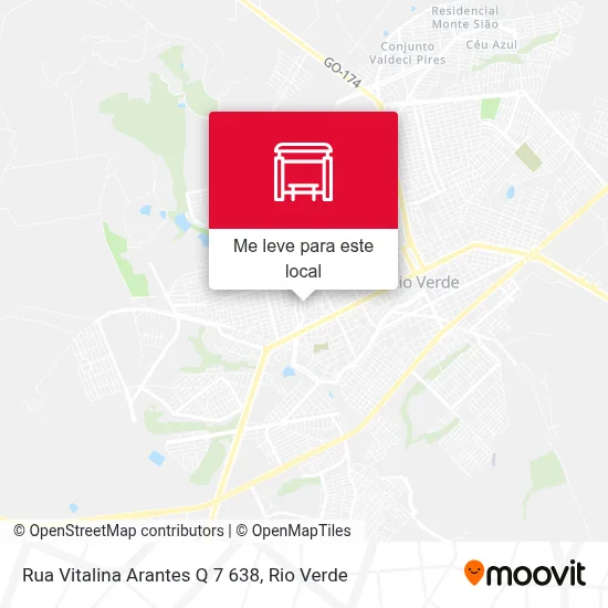 Rua Vitalina Arantes Q 7 638 mapa