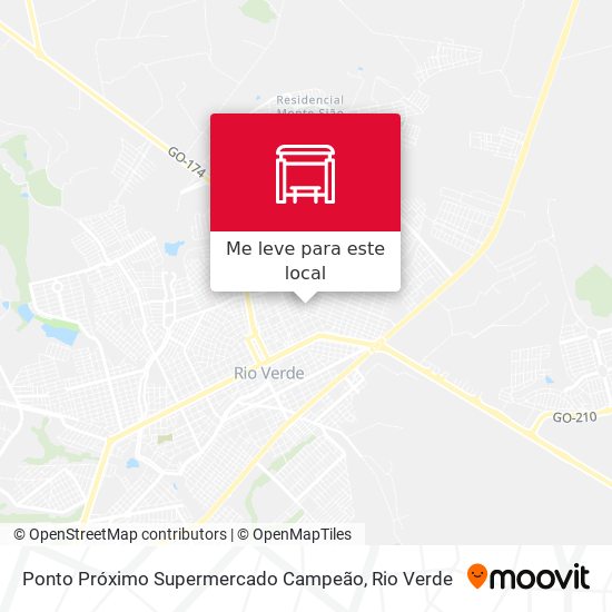 Ponto Próximo Supermercado Campeão mapa