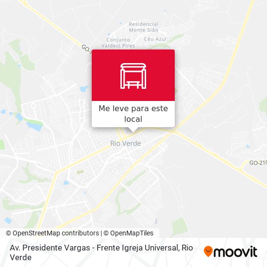 Av. Presidente Vargas  - Frente Igreja Universal mapa