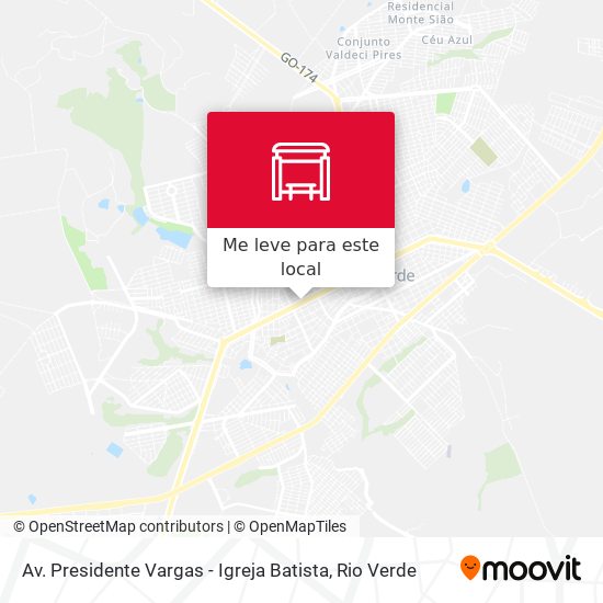 Av. Presidente Vargas - Igreja Batista mapa