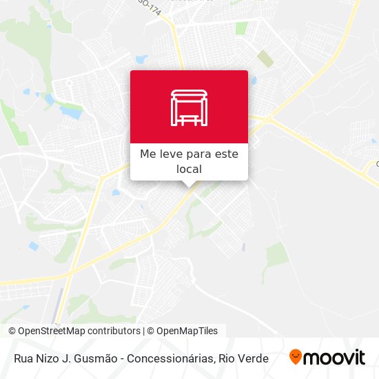 Rua Nizo J. Gusmão - Concessionárias mapa
