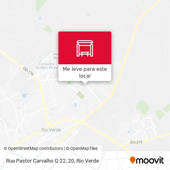 Rua Pastor Carvalho Q 22, 20 mapa