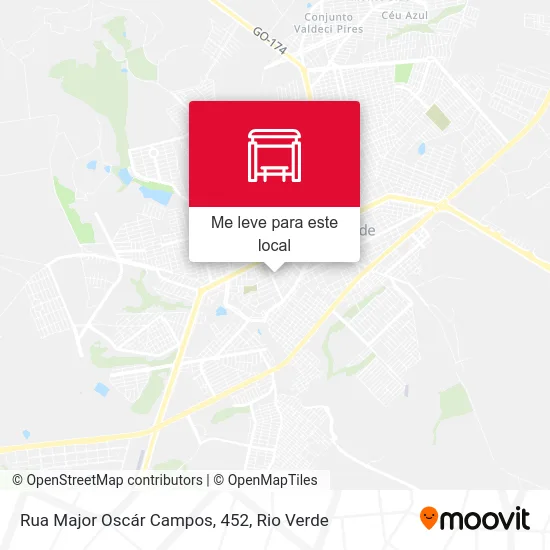 Rua Major Oscár Campos, 452 mapa