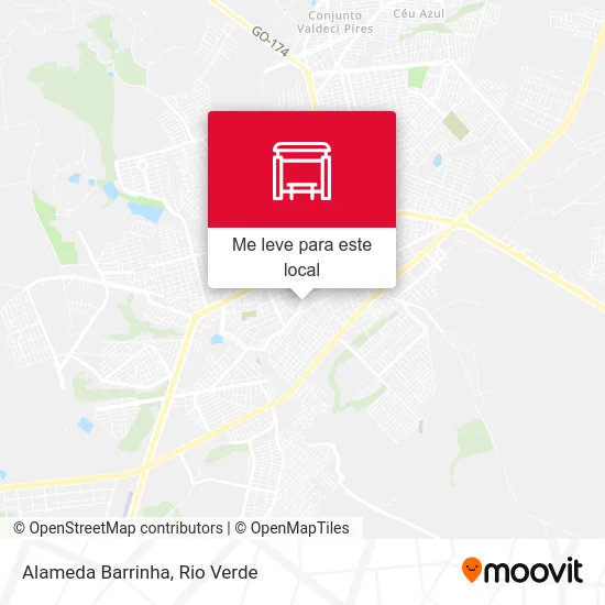 Alameda Barrinha mapa