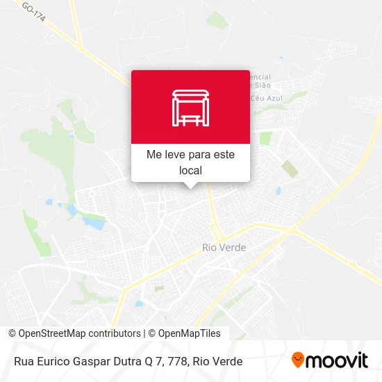 Rua Eurico Gaspar Dutra Q 7, 778 mapa
