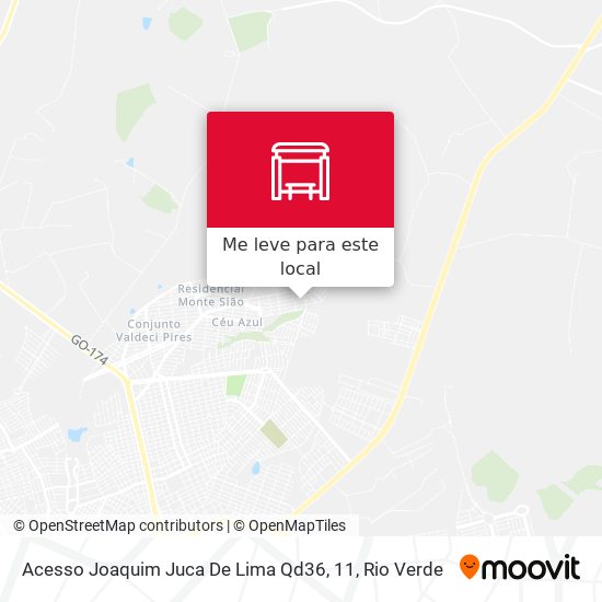 Acesso Joaquim Juca De Lima Qd36, 11 mapa