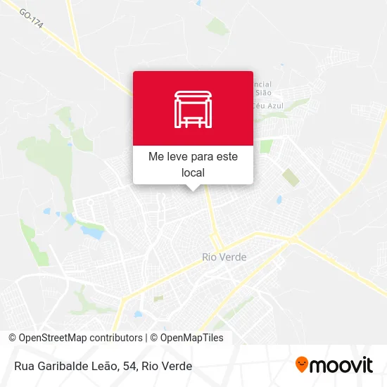 Rua Garibalde Leão, 54 mapa