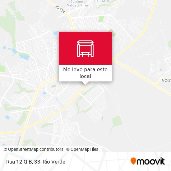 Rua 12 Q B, 33 mapa
