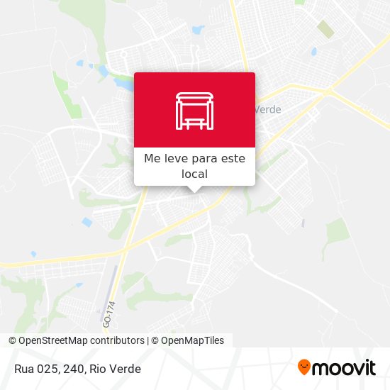 Rua 025, 240 mapa