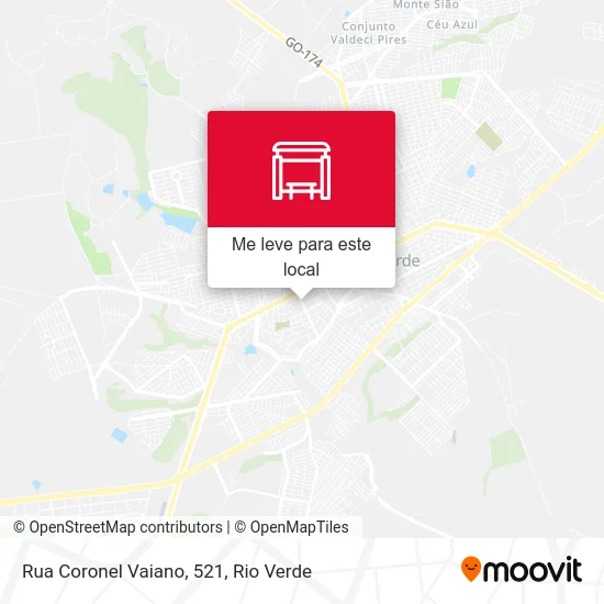 Rua Coronel Vaiano, 521 mapa