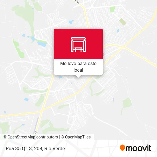Rua 35 Q 13, 208 mapa