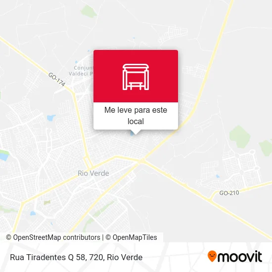 Rua Tiradentes Q 58, 720 mapa