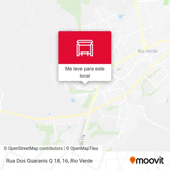 Rua Dos Guaranis Q 18, 16 mapa