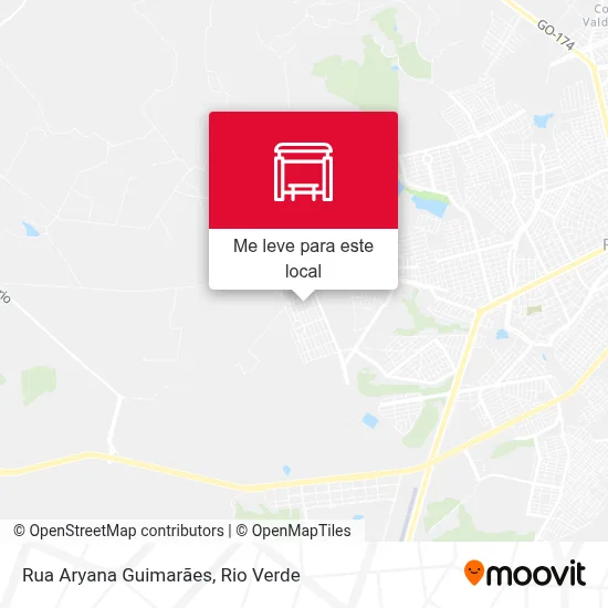 Rua Aryana Guimarães mapa