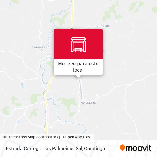 Estrada Córrego Das Palmeiras, Sul mapa
