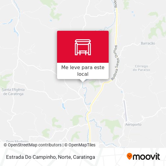 Estrada Do Campinho, Norte mapa
