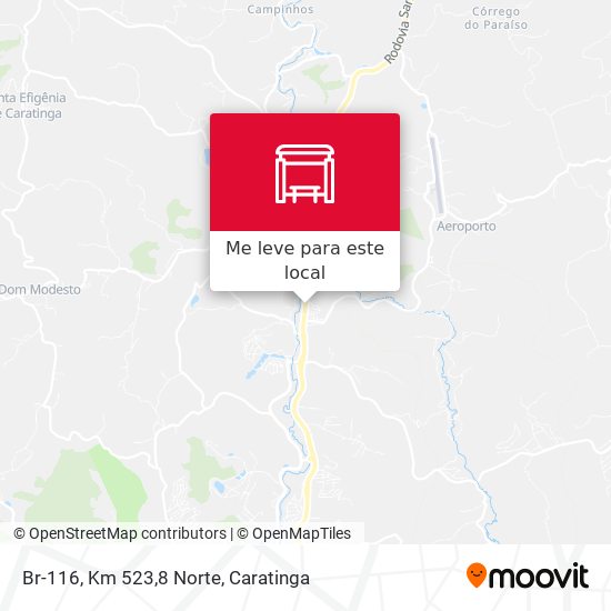 Br-116, Km 523,8 Norte mapa