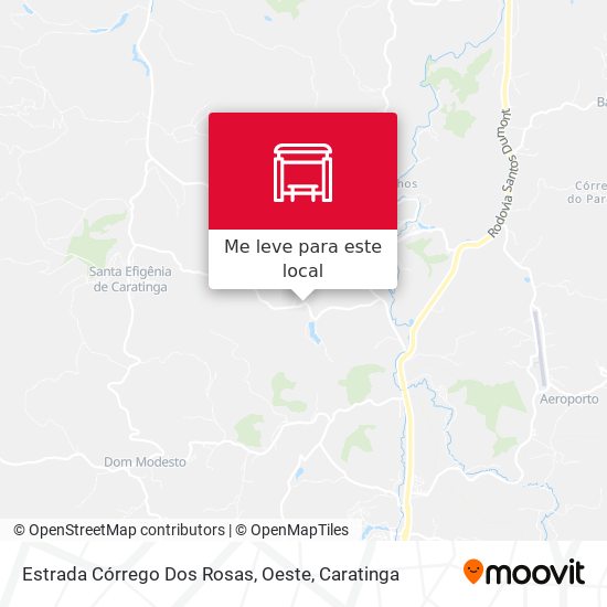 Estrada Córrego Dos Rosas, Oeste mapa