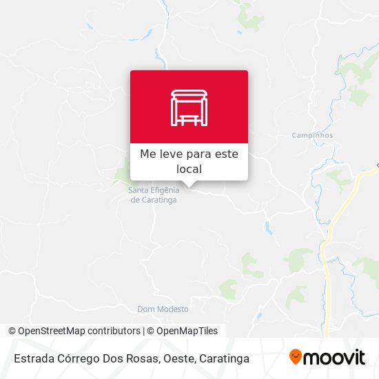Estrada Córrego Dos Rosas, Oeste mapa