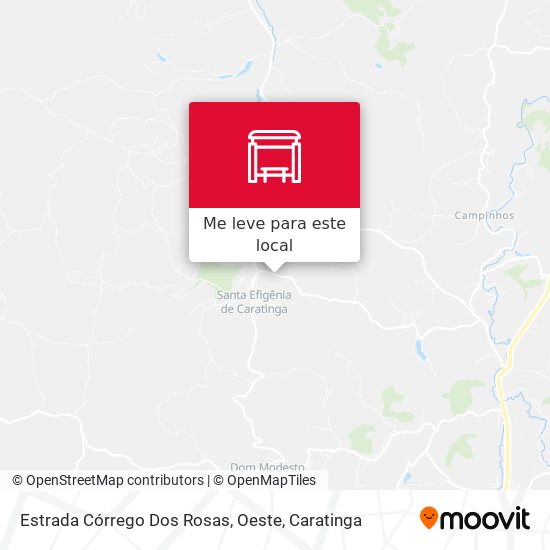 Estrada Córrego Dos Rosas, Oeste mapa