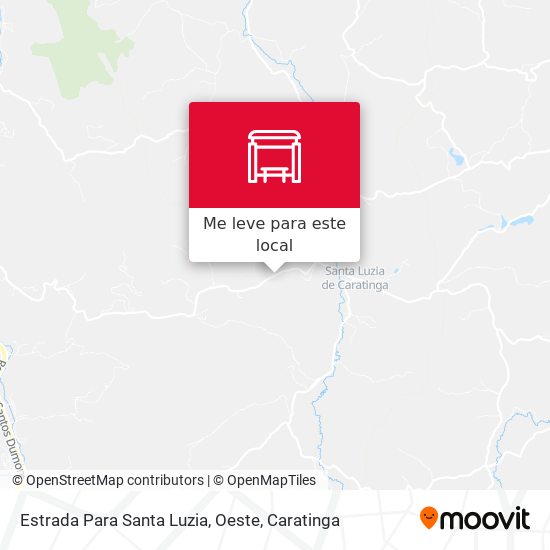 Estrada Para Santa Luzia, Oeste mapa