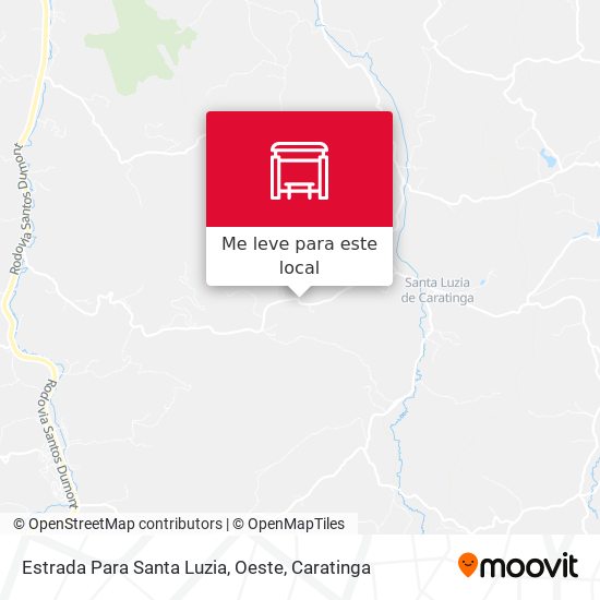 Estrada Para Santa Luzia, Oeste mapa