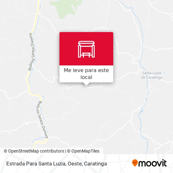 Estrada Para Santa Luzia, Oeste mapa