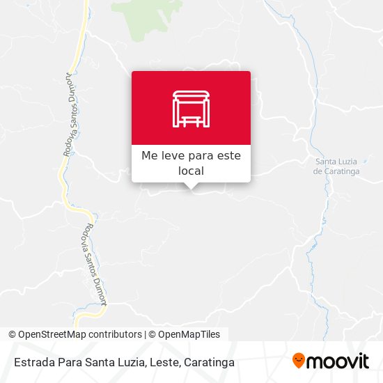 Estrada Para Santa Luzia, Leste mapa