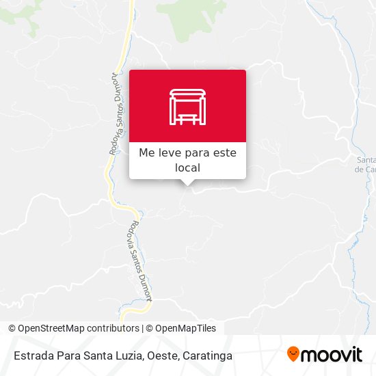 Estrada Para Santa Luzia, Oeste mapa