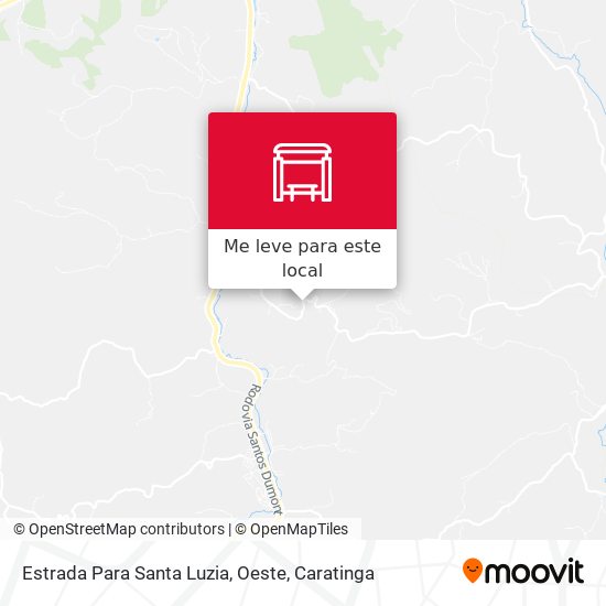 Estrada Para Santa Luzia, Oeste mapa