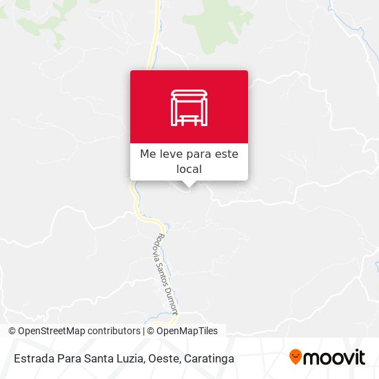Estrada Para Santa Luzia, Oeste mapa